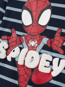 NAME IT Langærmet Bluse Josue Spidey Navy Blazer Dusty Blue